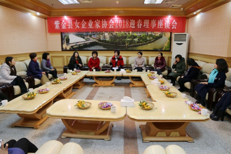 迎新春话发展县女企业家协会召开2018迎春理事座谈会
