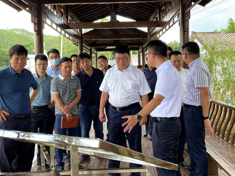 东源县政府主要领导调研北部组团项目建设推进情况