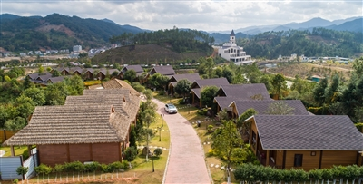 康泉十八國際生態健康旅遊城一角■康禾鎮康匯酒坊民宿■正在建尚中